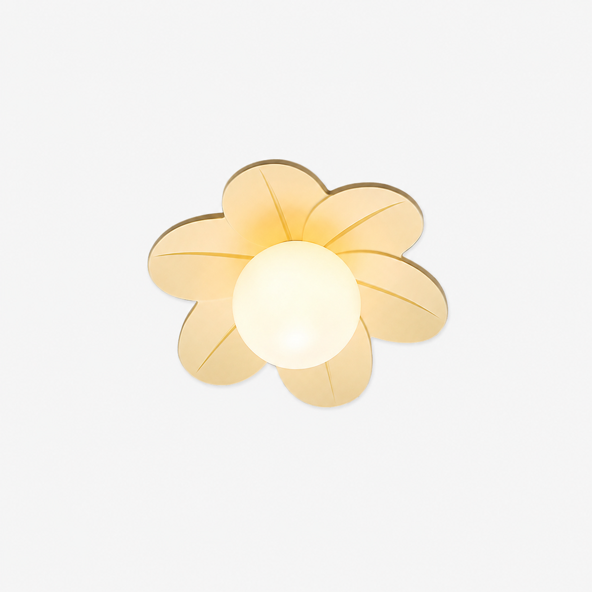 Petal Bloom Flush Mount Ceiling Light Floral Shade Kids Room