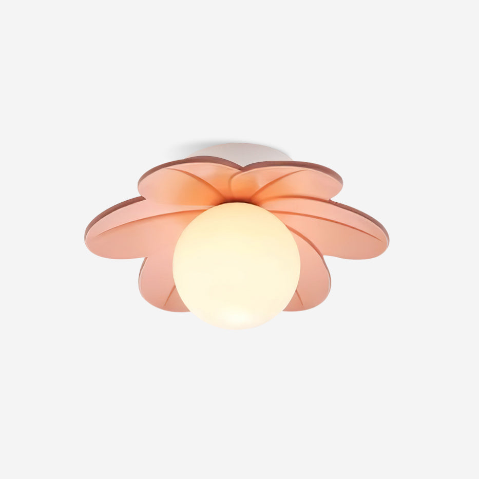 Petal Bloom Flush Mount Ceiling Light Floral Shade Kids Room