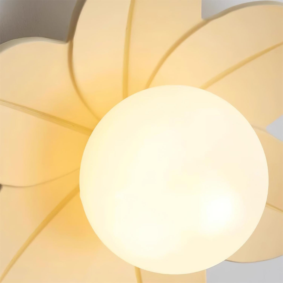 Petal Bloom Flush Mount Ceiling Light Floral Shade Kids Room