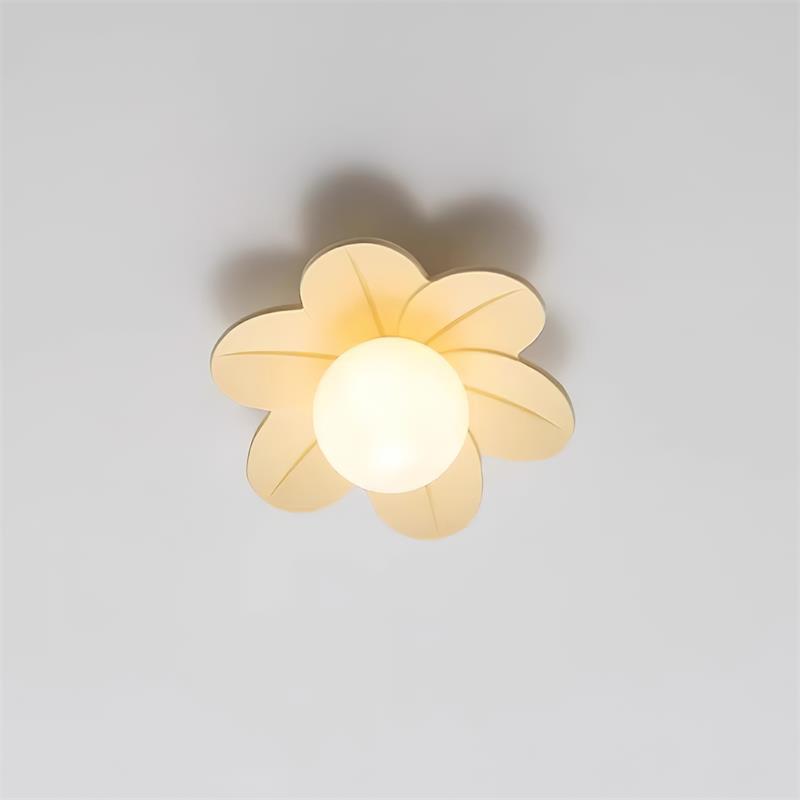 Petal Bloom Flush Mount Ceiling Light Floral Shade Kids Room