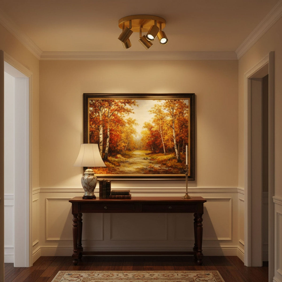 Halo Multi-Head Ceiling Spotlight Adjustable Track Light