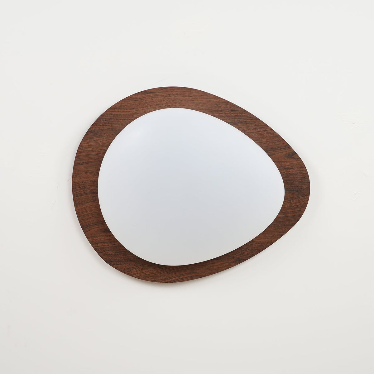 Pebble Wood Flush Mount Ceiling Light Integrated LED Low Profile
