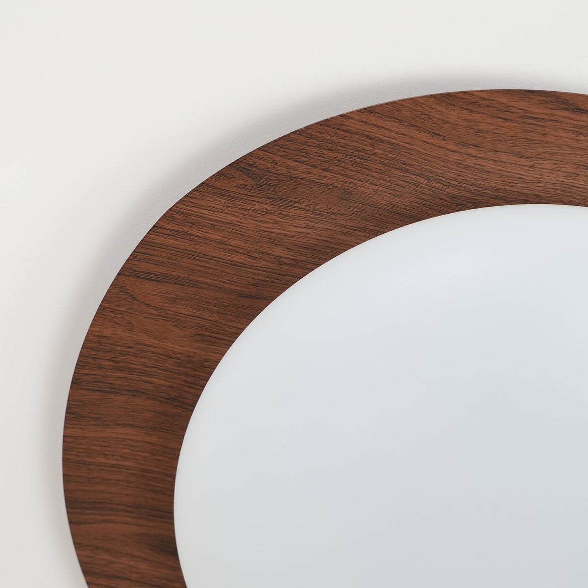 Pebble Wood Flush Mount Ceiling Light Integrated LED Low Profile