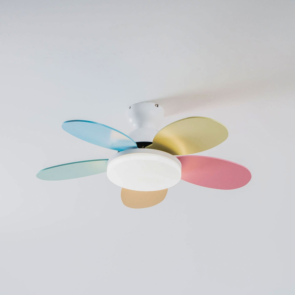 Petal Bloom Ceiling Fan Light Reversible Blades Remote Control