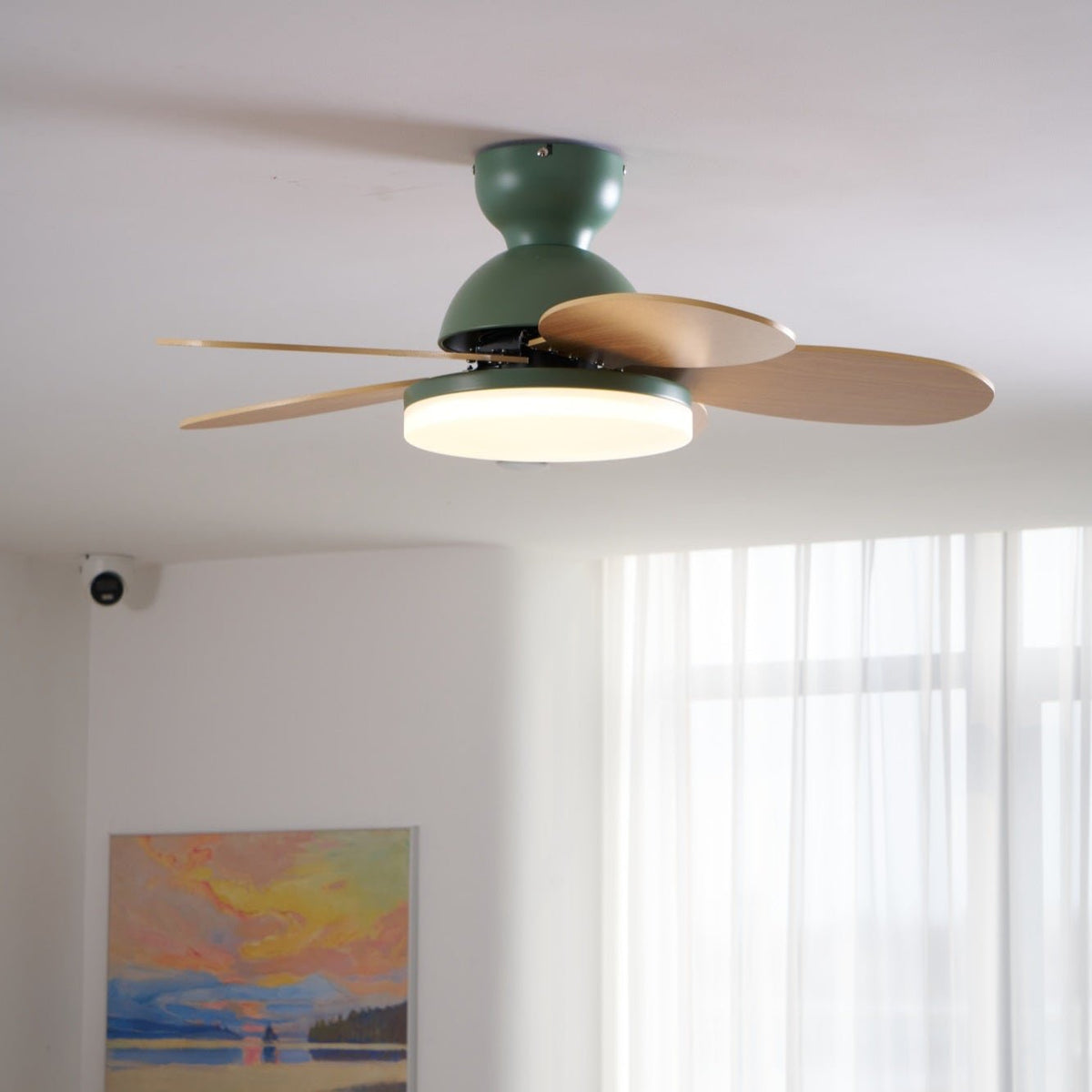 Petal Bloom Ceiling Fan Light Reversible Blades Remote Control