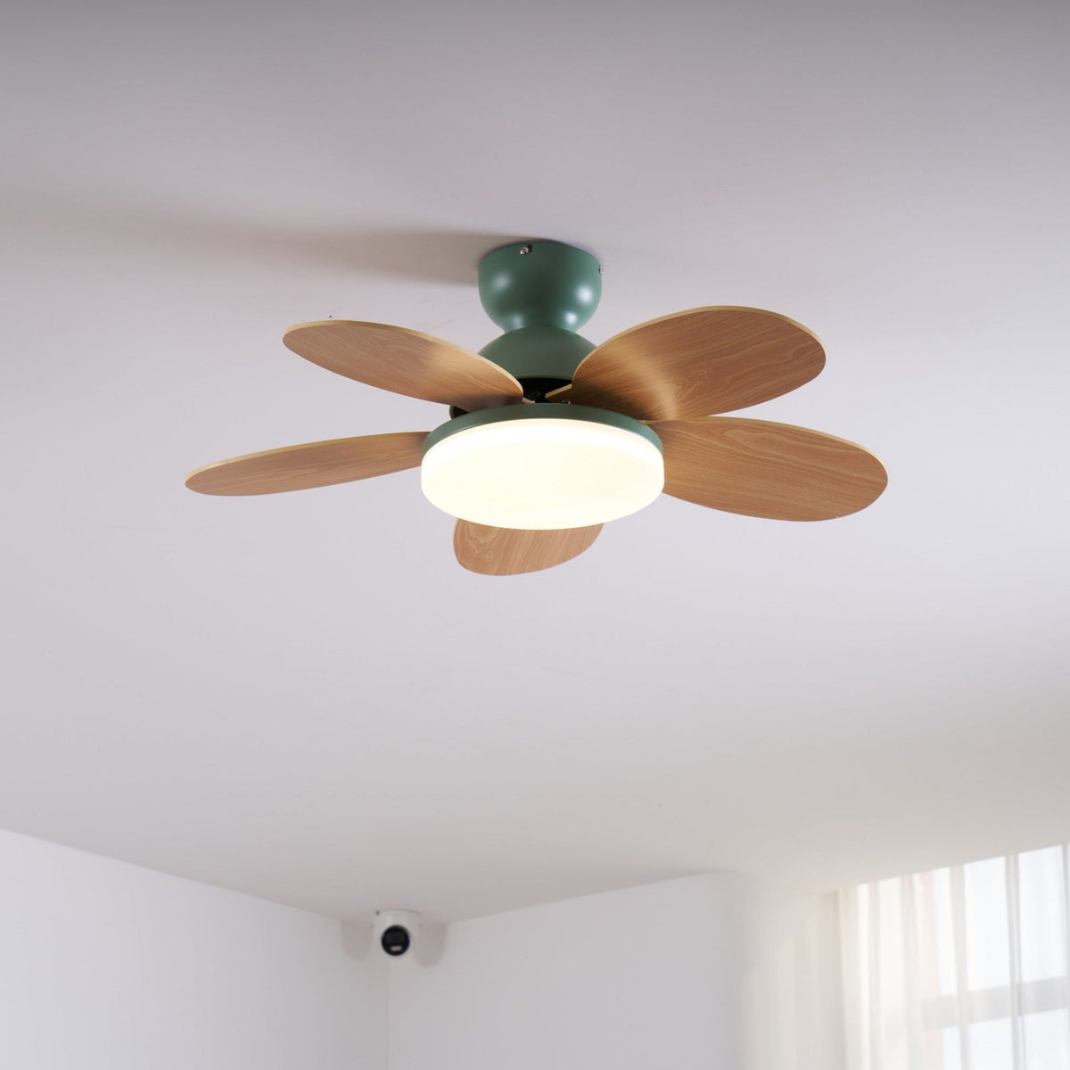 Petal Bloom Ceiling Fan Light Reversible Blades Remote Control