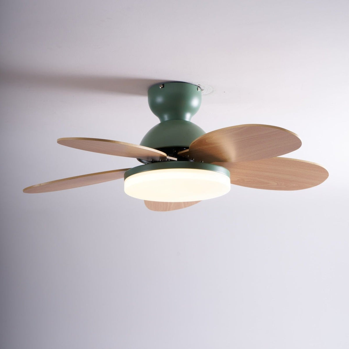 Petal Bloom Ceiling Fan Light Reversible Blades Remote Control