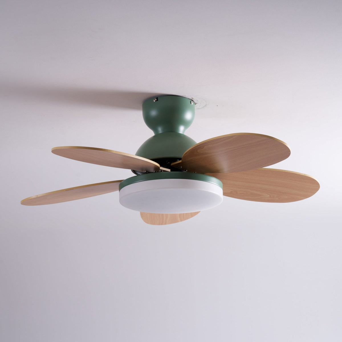 Petal Bloom Ceiling Fan Light Reversible Blades Remote Control