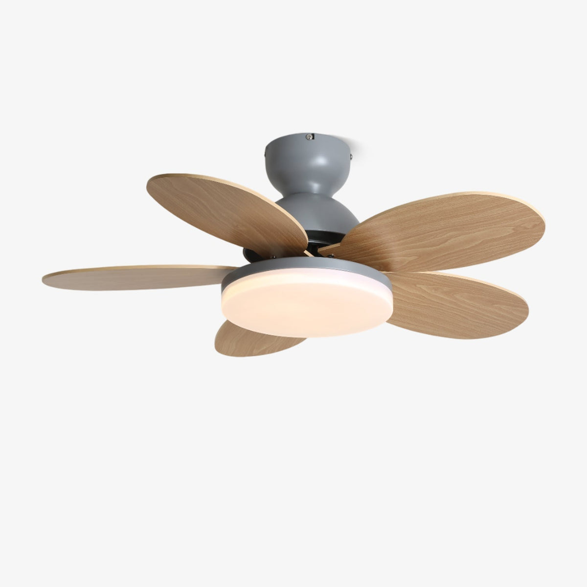 Petal Bloom Ceiling Fan Light Reversible Blades Remote Control